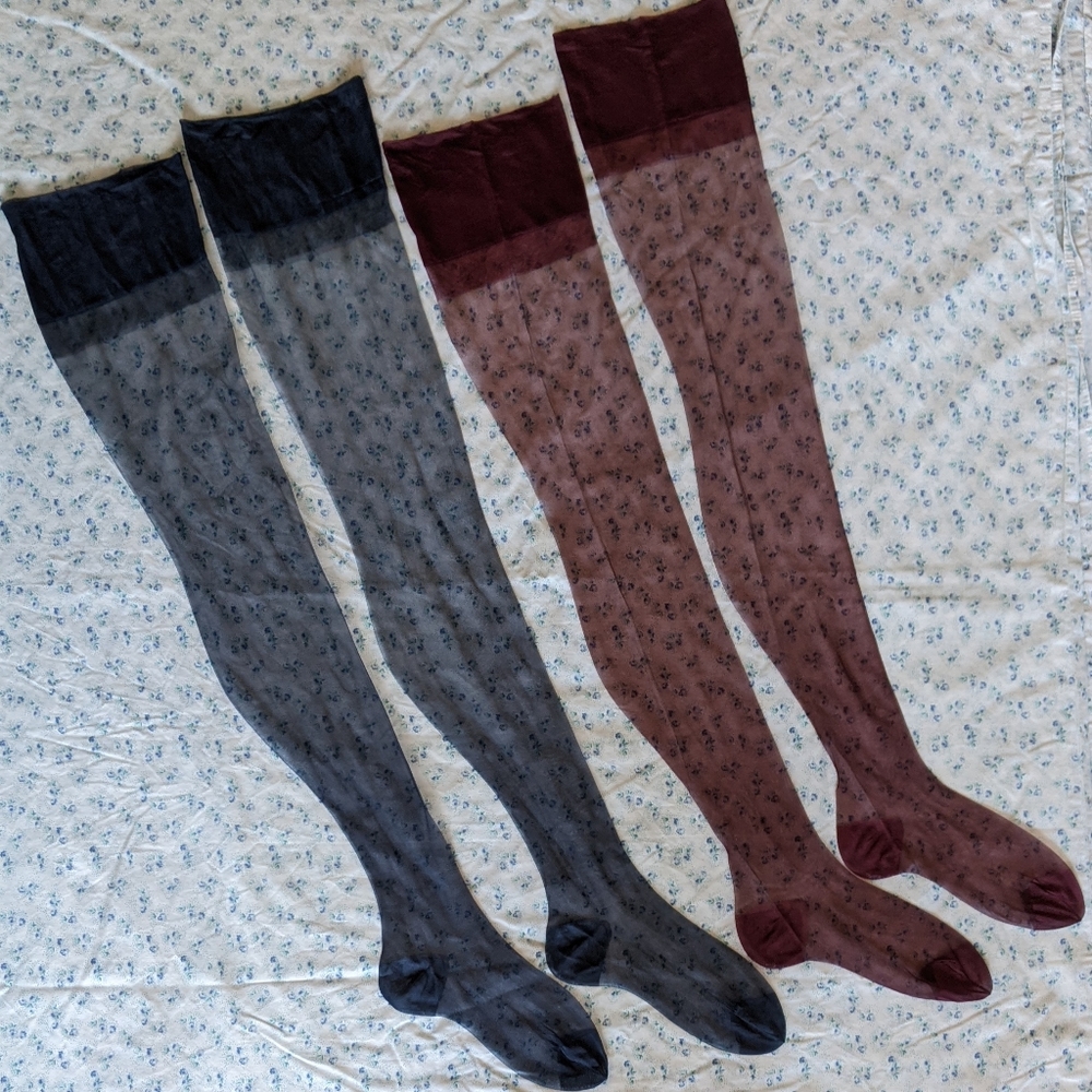 2 pair Cervin Capri 15 Denier Nylon Stockings Size 2